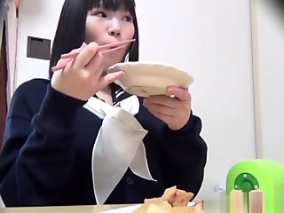 Asian Teen Pees In Toilet